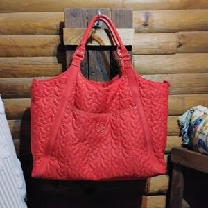 Large Vera Bradley Quilted Weekender Bag